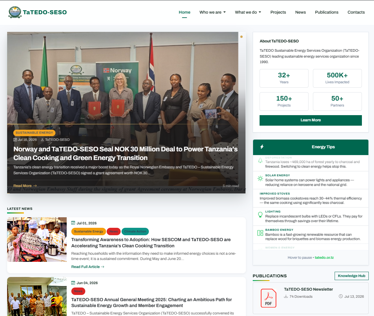 TaTEDO-SESO Website